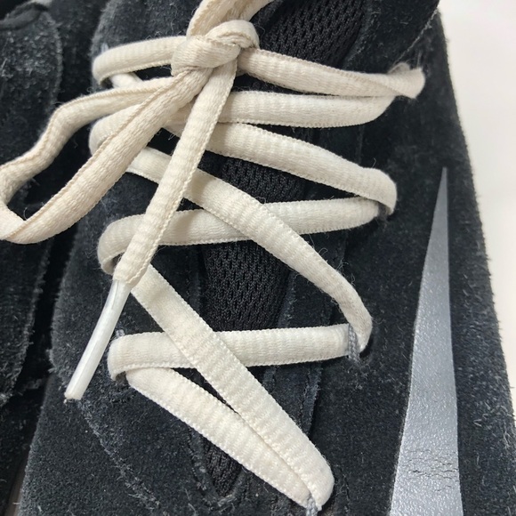 NIKE KD Kevin Durant Vulc GS Black Silver White Lace-up Basketball Sneakers Shoe - Picture 12 of 15